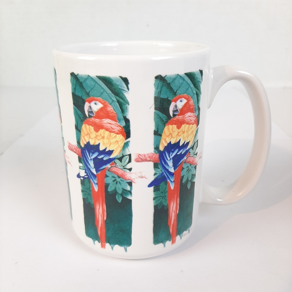 🛍Tropical Parrot Design CoffeeMug By Paul Brent CUPPA